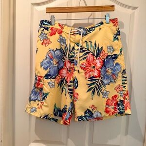 Polo Ralph Lauren Yellow Floral men’s Cargo Swim Shorts